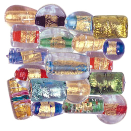 GOLD FOIL BEADS
