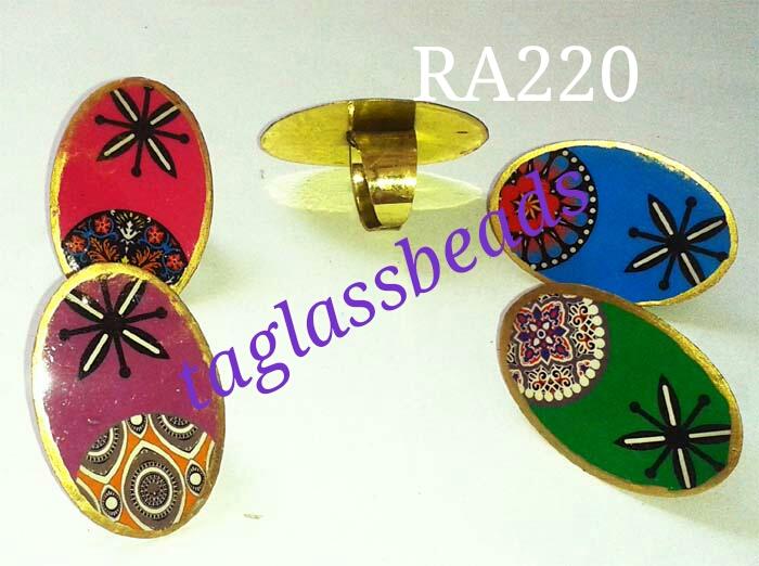 Hand Painted Beads 1026