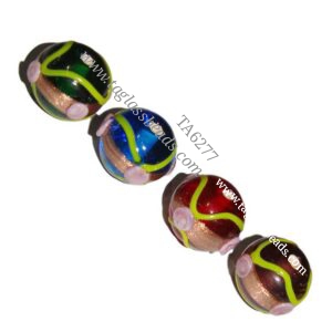 Color-Filled Glass Beads