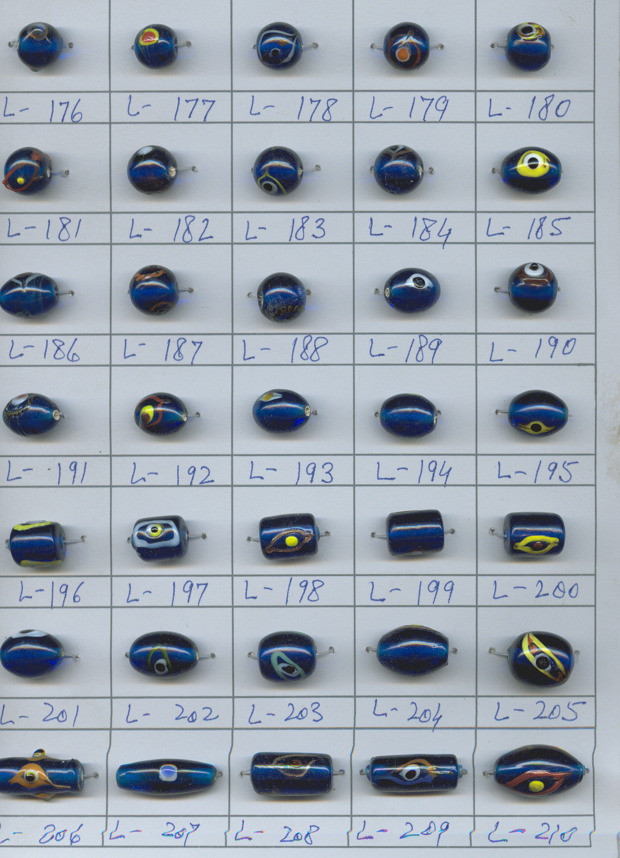 EVIL EYE LAMPWORK BEADS