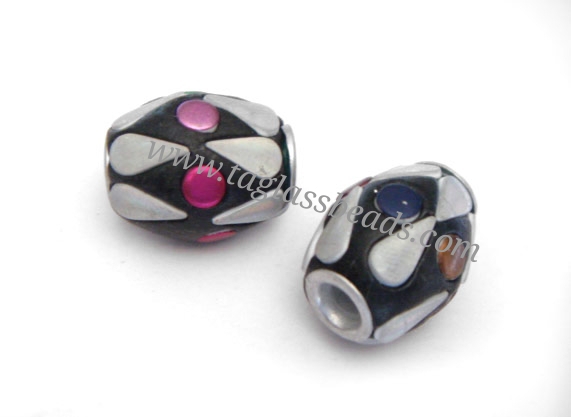 SILVER FOIL MIX BEADS