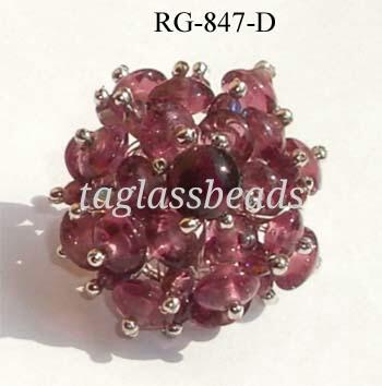 GLASS FINGER RING