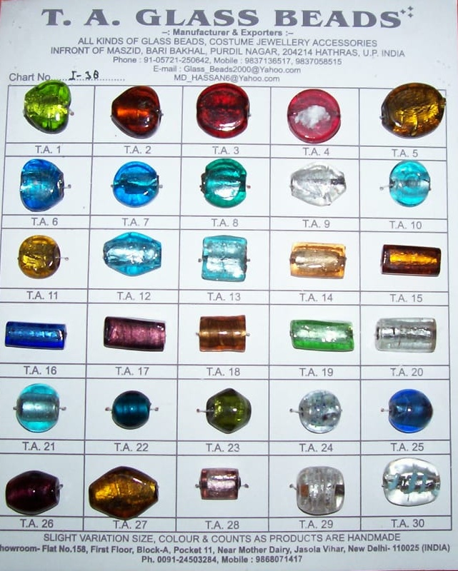 SILVER FOIL BIG SIZE HOLE BEADS