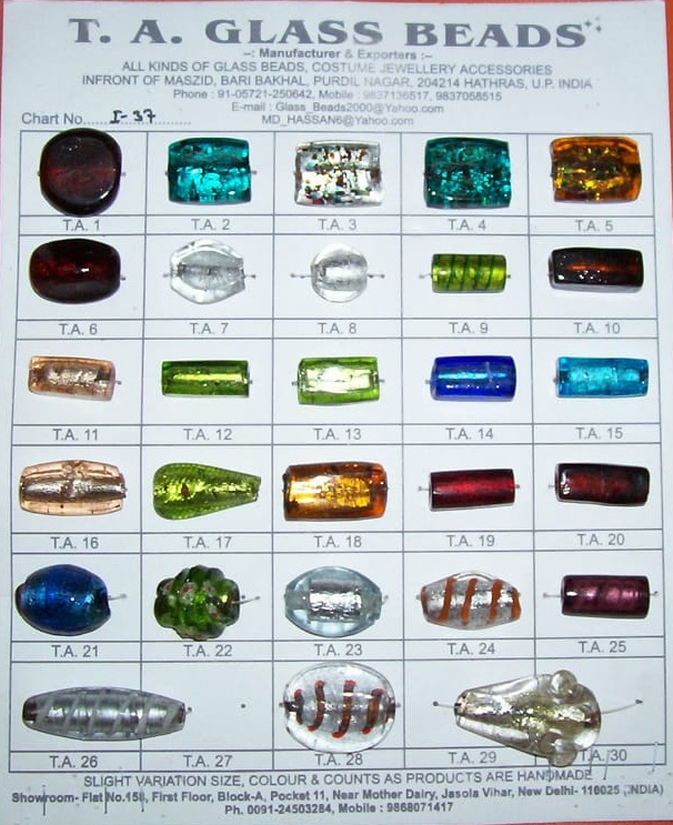 SILVER FOIL BIG SIZE HOLE BEADS