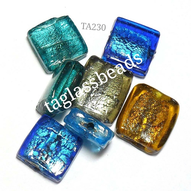 SILVER FOIL BIG SIZE HOLE BEADS