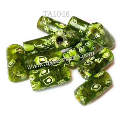 FURNACE MILLIFIORI GLASS BEADS