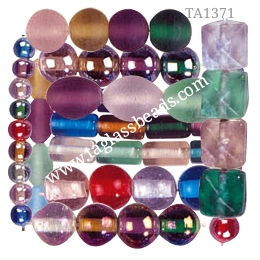 GOLD STONE GLASS BEADS