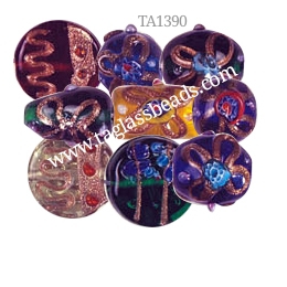 GOLD STONE GLASS BEADS