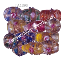 GOLD STONE GLASS BEADS