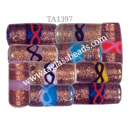 GOLD STONE GLASS BEADS