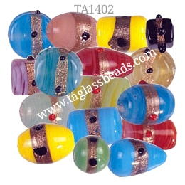 GOLD STONE GLASS BEADS