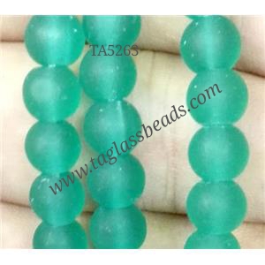 matte lampwork bead, round, approx 8mm dia