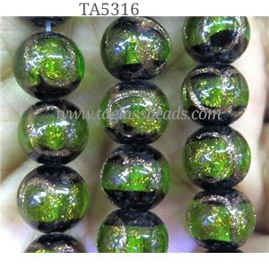 lampwork bead, barrel, approx 10mm dia