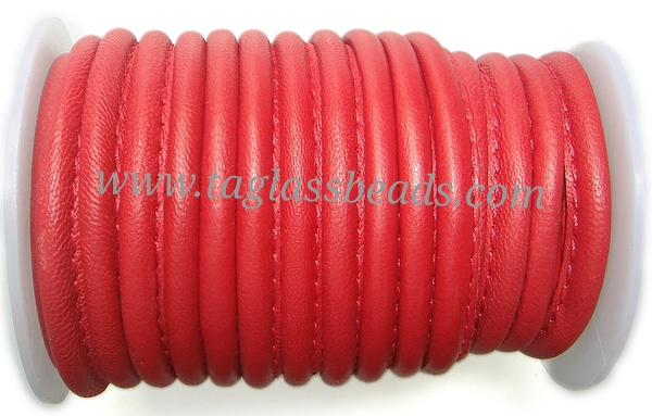 Stitched Leather Cord  Size	3.0 mm to 5.0 mm