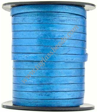 Leather Cord Flat - Plain Color  Size	3.0 mm to 8.0 mm