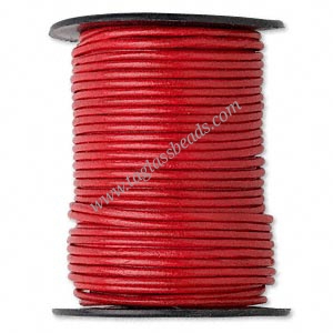 Round Leather Cord Sizes Avl : 0.5 mm to 5.0 mm