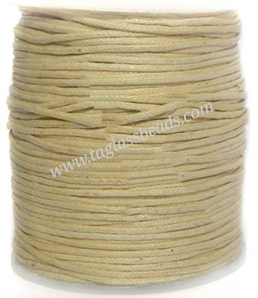 Cotton Wax Cord - Round Size 0.5 mm to 5.0 mm