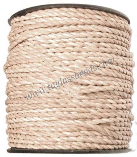 Leather Round Braided Cord Size 3 mm to 5.0 mm